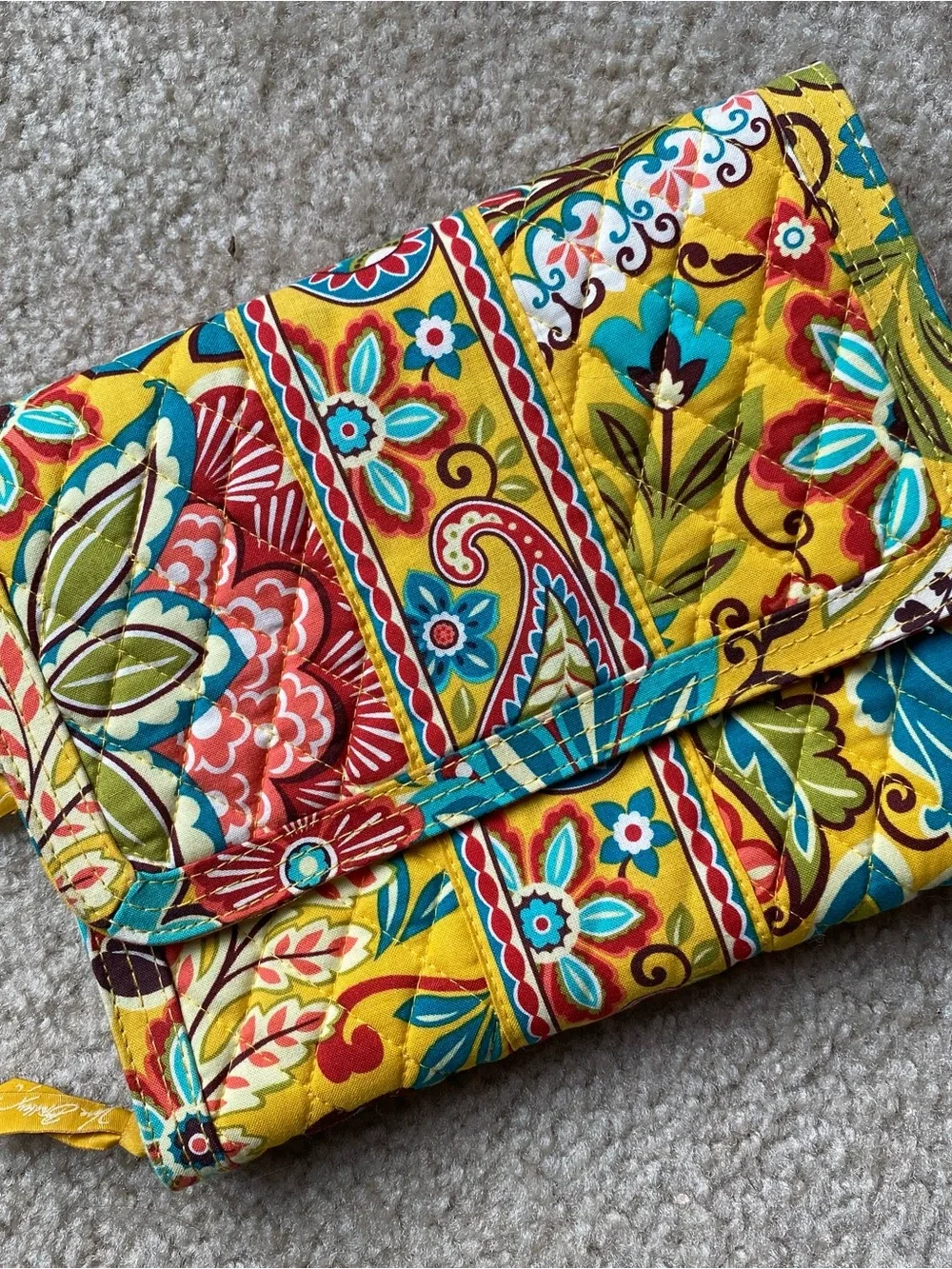 Vera Bradley Provencal Quilted Trifold Jewelry Organizer
